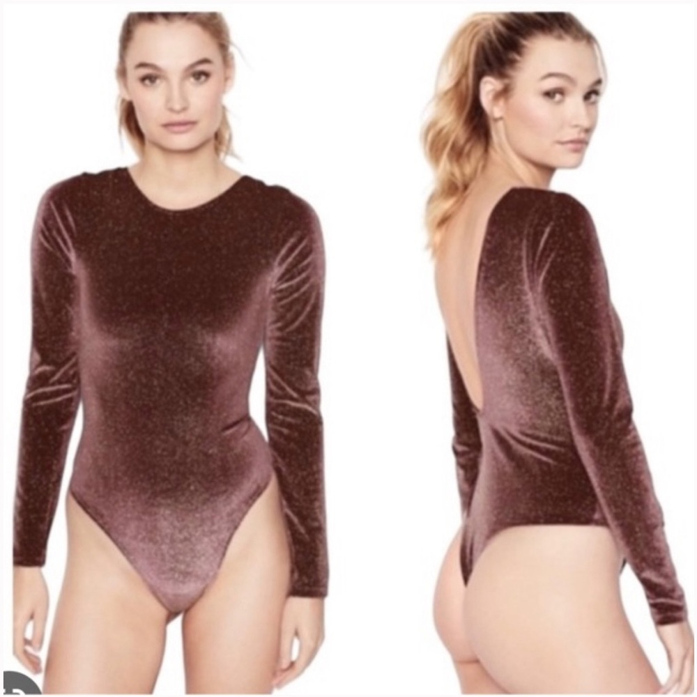 NWT - Victoria’s Secret velvet body suit